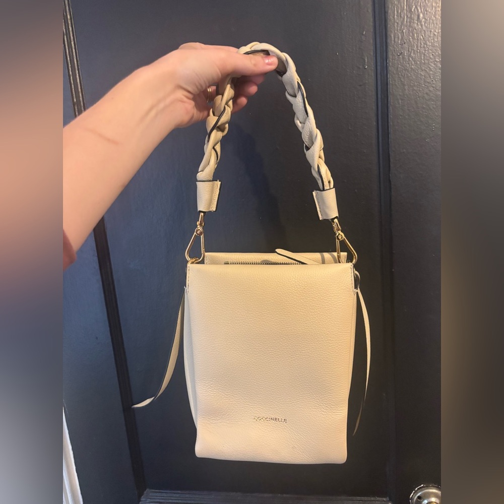 Coccinelle Taupe Leather Women's Bag